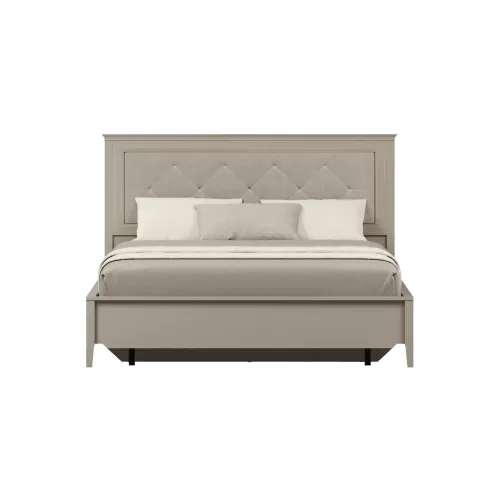Кровать с мягким элементом Classic серый глиняный LOZ180x200