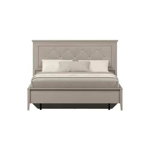 Кровать с мягким элементом Classic серый глиняный LOZ160x200
